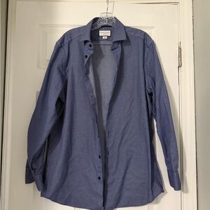 Charles Tyrwhitt Navy Patterned Shirt